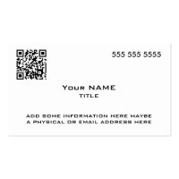 Custom QR Code Modern Business Card Templates