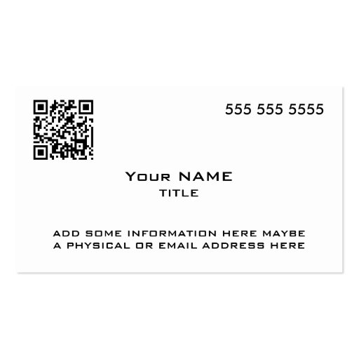 Custom QR Code Modern Business Card Templates