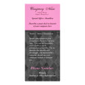 Custom Rack Card, Black and Pink Design, Printing rack cards