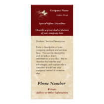 Custom Rack Card, Butterfly (Spa, Health, Hair... rack cards by cutencomfy Custom Rack Card, Butterfly (Spa, Health, Hair... rack cards