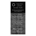 Custom Rack Card, Classic Black Design, Print Your rack cards