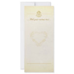 Custom Rack Card in Vintage Parchment Paper Style