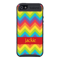 Custom Rainbow Zigzag Skinit Cargo iPhone 5 Case