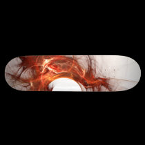 Custom Red Flame Board skateboards