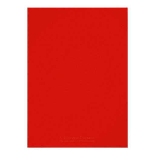 Custom Red Invitation - Elegant Flourish