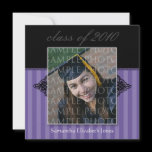 CUSTOM Regal SQUARE Graduation Invitation (lilac)