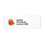 Custom Retro Oranges Address Label