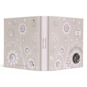 Custom Retro Style Wedding Photo Binder binder