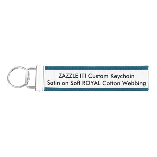 Custom Ribbon Key Chain Keyring Blank Template | Zazzle