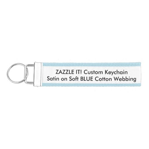 Custom Ribbon Keychain Key Ring Blank Template Zazzle