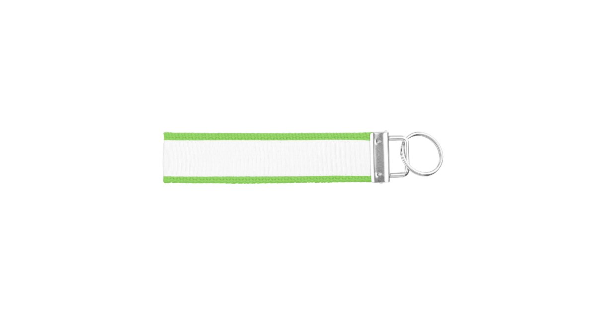 Custom Ribbon Keychain Key Ring Blank Template Zazzle