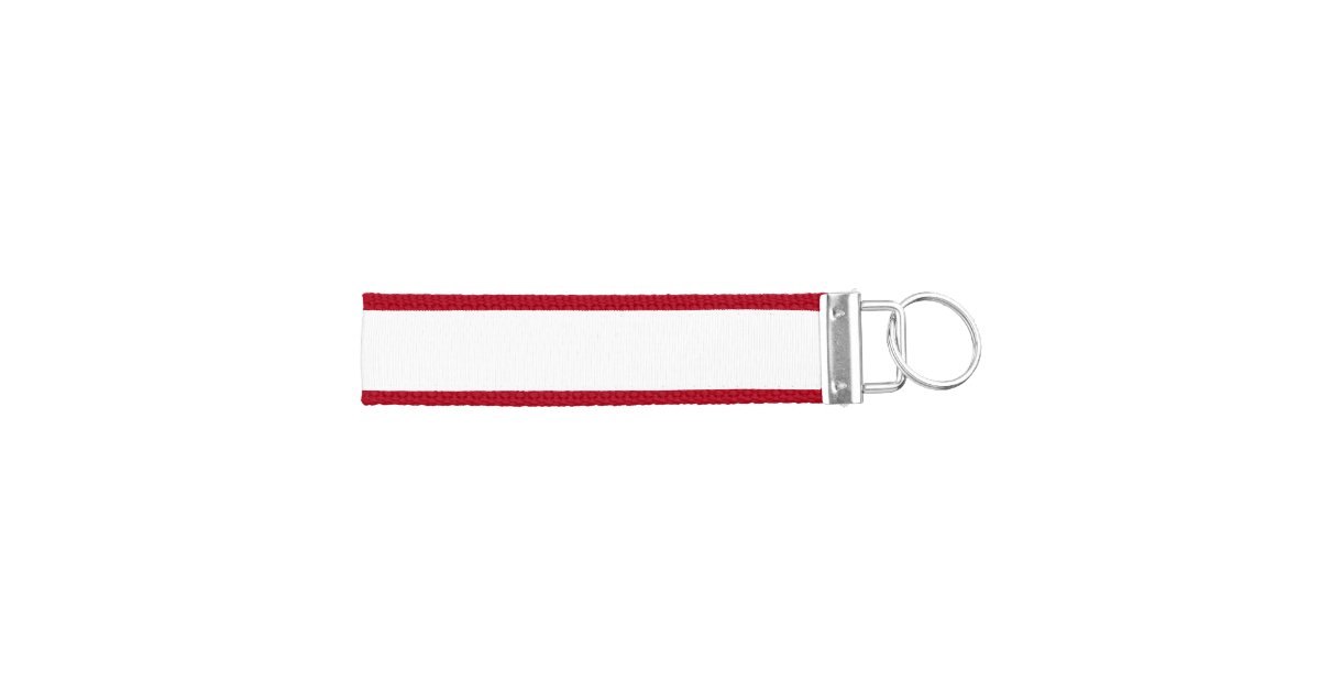 Custom Ribbon Keychain Key Ring Blank Template Zazzle