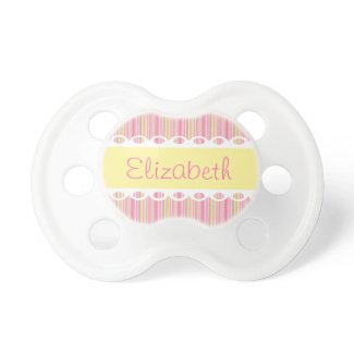 Custom Ribbons and Lace Personalized Pacifier