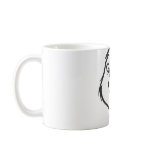 Custom Roaring Angry Lion Outline Sports Logo mugs