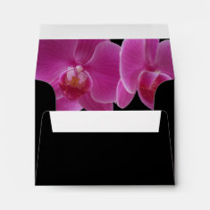 Custom RSVP Orchid Envelope