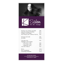 Custom Salon Rack Card