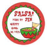 Custom Salsa Labels for Homemade Salsa Round Sticker