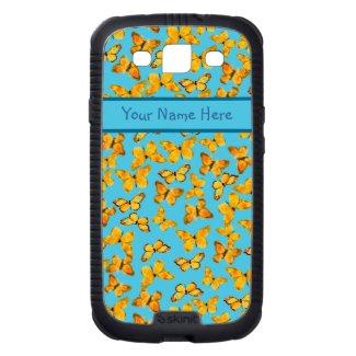 Custom Samsung Galaxy S3 Case Golden Butterflies