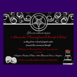 Custom Satanic Wedding Invitations invitations