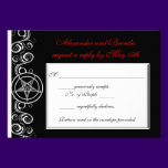Custom Satanic Wedding Response Cards RSVP invitations