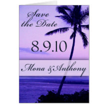 Custom save the date card
