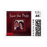 Custom save the date postage stamp