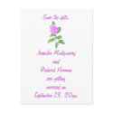 Custom Save the date postcards, Lavender rose postcard