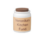 Custom Savings Fund Jar Candy Dish