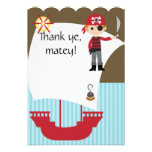 Custom Savvy Pirate Thank You Custom Invites