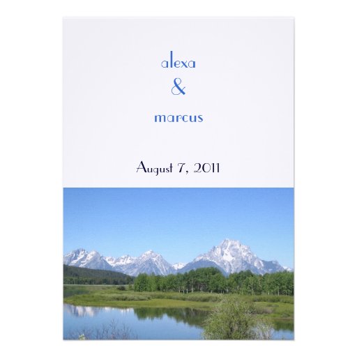 Custom Scenes Wedding Invitation