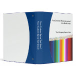 Custom School Binder, Colored Pencils