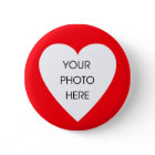 Custom Scribbleprint Heart Border ... - Customized button