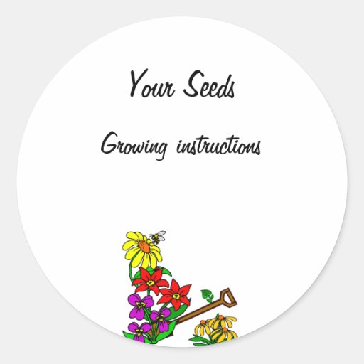 Custom Seed Packet Stickers | Zazzle