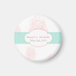 Custom Shabby Chic Wedding Magnet magnets