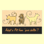 Custom Shelter Adopt stickers