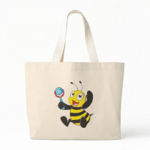 Custom Shirts : Baby with Rattle Bee Shirts Tote Bag