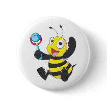Custom Shirts : Baby with Rattle Bee Shirts Buttons