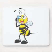 Custom Shirts : Bee Talking Calling Shirts mousepads