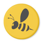 Custom Shirts :  Elegant Bee Icon Shirts magnets