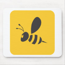 Custom Shirts :  Elegant Bee Icon Shirts Mousepad