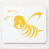 Custom Shirts :  Elegant Bee Icon Shirts Mousepad