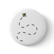 Custom Shirts : Flying Trail Bee Shirts Pinback Button