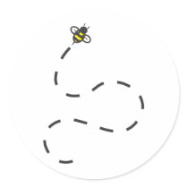 Custom Shirts : Flying Trail Bee Shirts Round Stickers