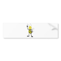 Custom Shirts : Happy Bee Shirts Bumper Sticker