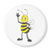 Custom Shirts : Happy Bee Shirts Refrigerator Magnets