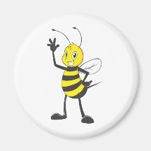 Custom Shirts : Happy Bee Shirts Refrigerator Magnets