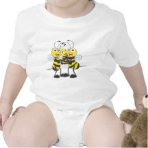 Custom Shirts : Happy Dad Mom Baby Bee Shirts