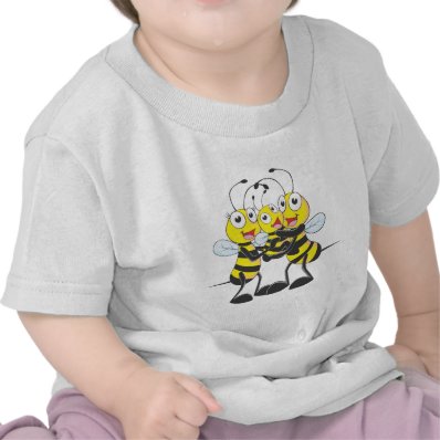 Custom Shirts : Happy Dad Mom Baby Bee Shirts