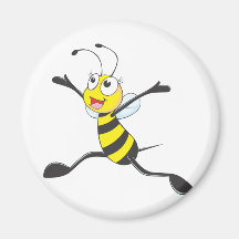 Custom Shirts : Joyful Bee Shirts Fridge Magnets