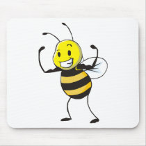 Custom Shirts : Strong Muscular Bee Shirts Mouse Mats